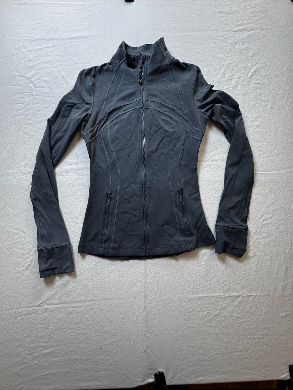 lululemon athletica Dark Gray Full-Zip Athletic Jacket